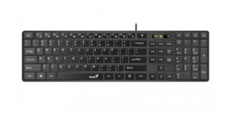 TASTATURA GENIUS USB, 104 taste (chocolate style), black, "SlimStar 126" "31310017400" (timbru verde 0.8 lei)