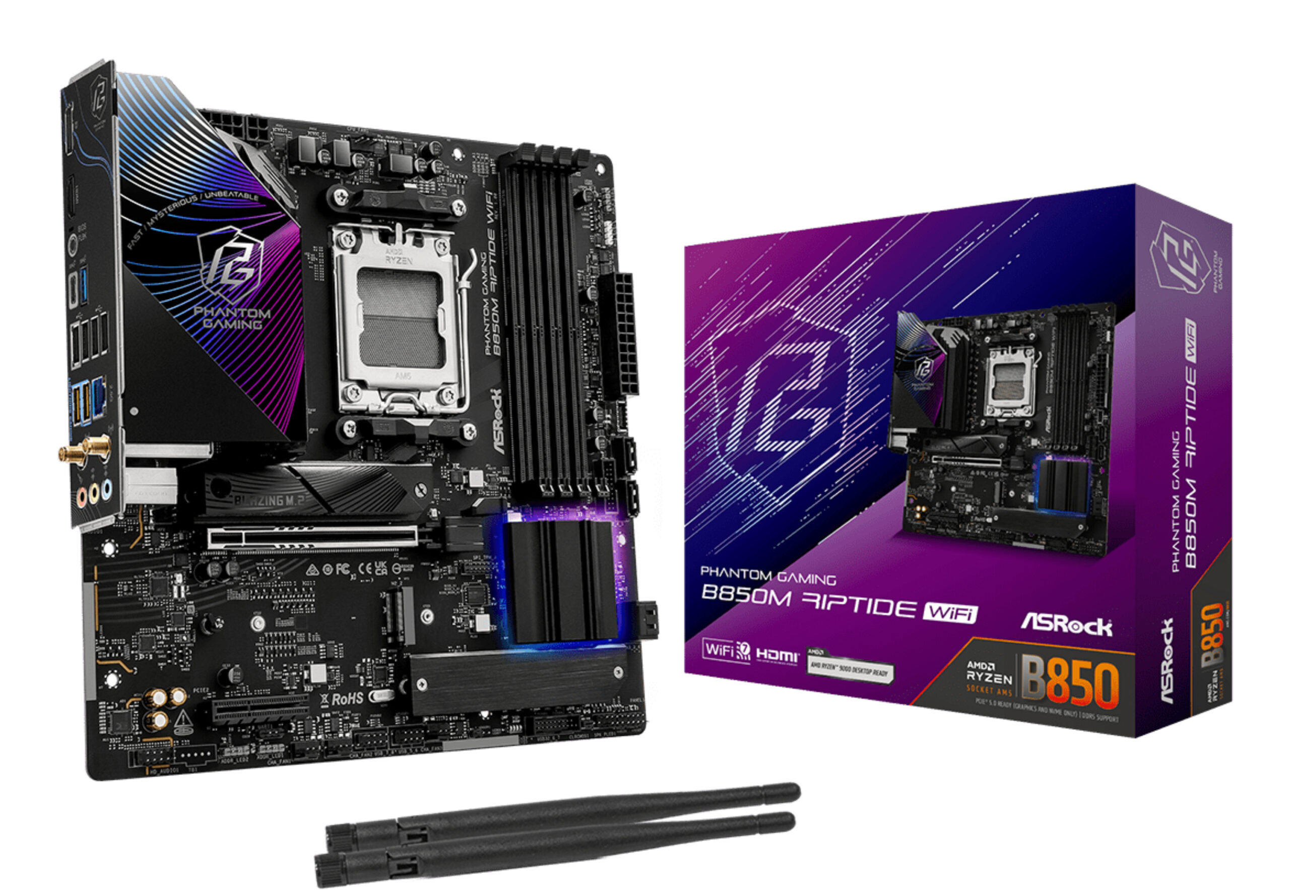 Placa de baza 90-MXBS3-A0UAYZ, AMD B850, mATX "90-MXBS3-A0UAYZ"