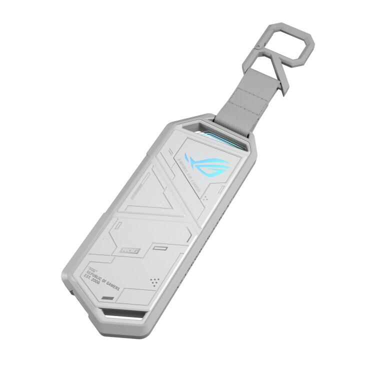 Asus Rack SSD extern ROG Strix Arion, USB3.2 Gen 2x1 Type-C (10 Gbps), Dual USB-C, Alb, 90DD02H1-B09000 "ROG Strix Arion/WHT/G/AS//ESD-S1C" (timbru verde 0.8 lei)