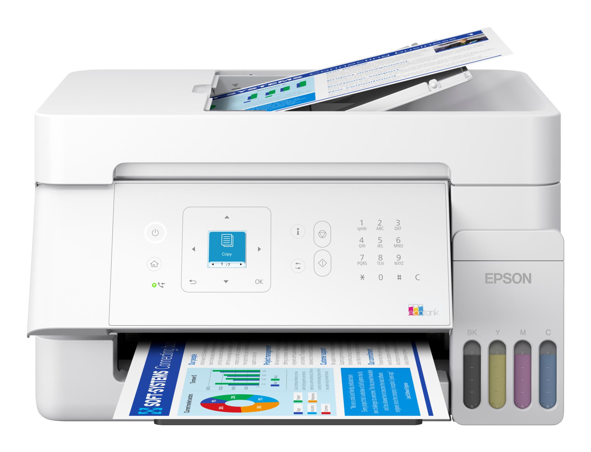Multifunctional Inkjet CISS Color Epson L5396, A4, Functii: Impr.|Scan.|Cop.|Fax, Viteza de Printare Monocrom: 33ppm, Viteza de printare color: 15ppm, Conectivitate:USB|WIFI|RET, Duplex:nu, ADF:ADF "C11CL59404"