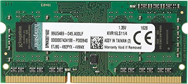 SODIMM Kingston, 4GB DDR3, 1600 MHz, "KVR16LS11/4"