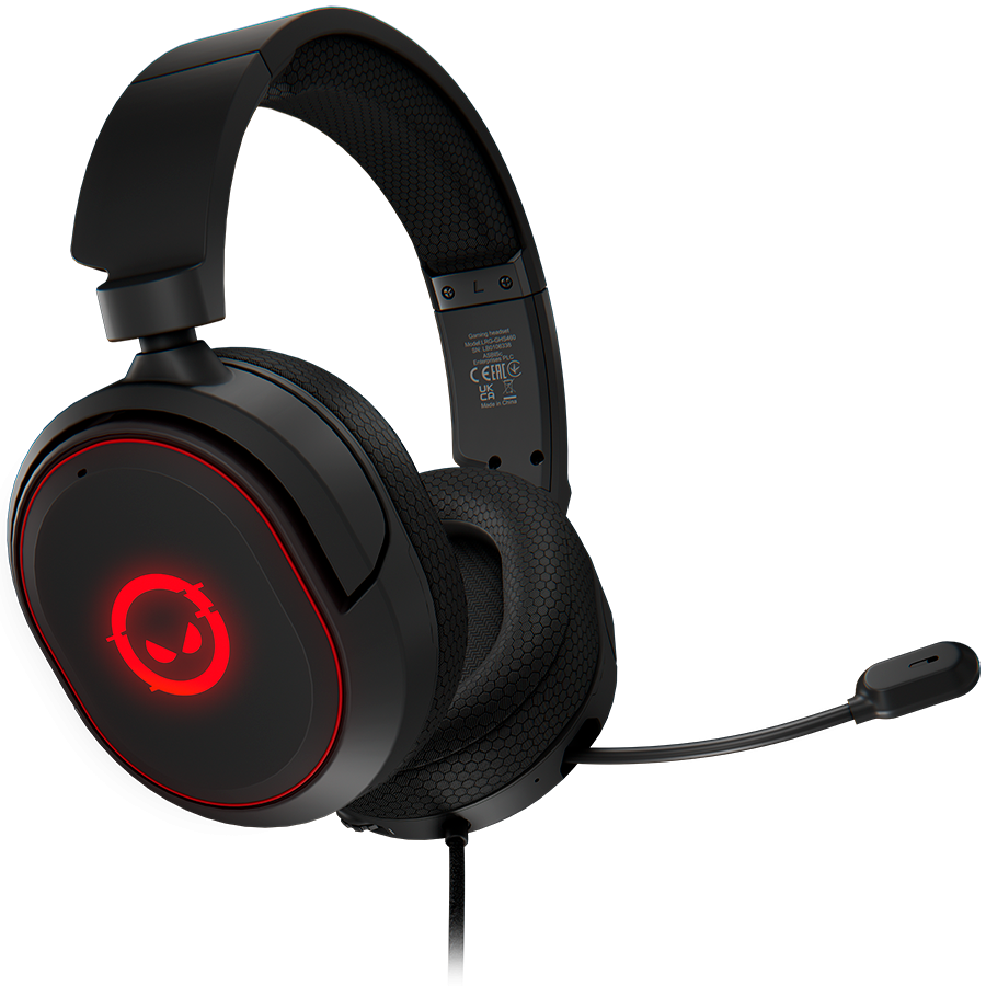 LORGAR Kaya 460, USB Gaming headset with microphone, CM108B, RGB backlight, Plug&Play, USB-A connection cable 2m, fabric ear pads, size: 192*184.7*88mm, 0.329kg, black "LRG-GHS460" (timbru verde 0.8 lei)