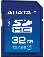 CARD SD ADATA, 32 GB, SDHC, clasa 10, standard UHS-I U1, "ASDH32GUICL10-R" (timbru verde 0.03 lei)
