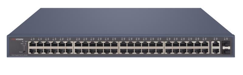 SWITCH GIGABIT POE 48 PORTURI "DS-3E1552P-SI" (timbru verde 2 lei)