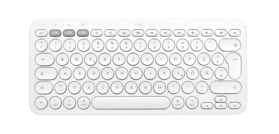 LOGITECH K380 for Mac Multi-Device Bluetooth Keyboard - OFFWHITE - INTL - INTNL (UK), "920-010407" (timbru verde 0.8 lei)