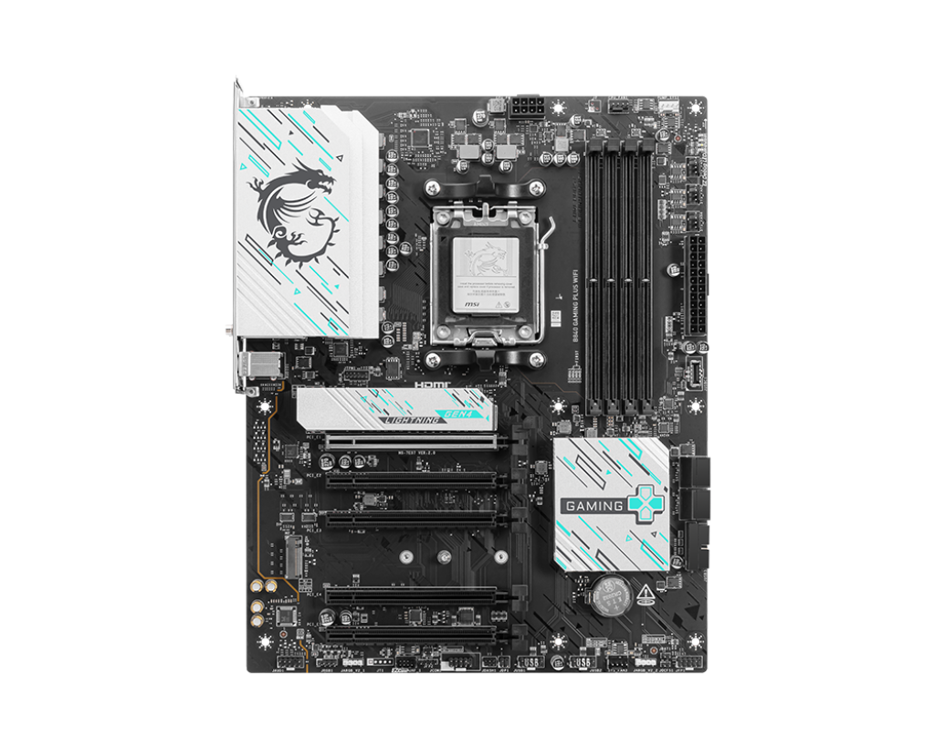MSI B840 GAMING PLUS WIFI, ATX, Socket AM5, 4x DDR5 , 5x PCIe x16 slot, 2x M.2 slot, 4x USB 2.0, 2x USB 5Gbps, 1x USB 10Gbps, 1x USB 10Gbps Type-C, HDMI, 3Y "B840_GAMING_PLUS_WIFI"
