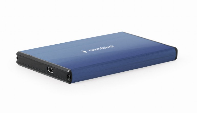 RACK extern GEMBIRD, pt HDD, 2.5 inch, S-ATA, interfata PC USB 3.0, aluminiu, albastru, "EE2-U3S-3-DB" (timbru verde 0.8 lei)