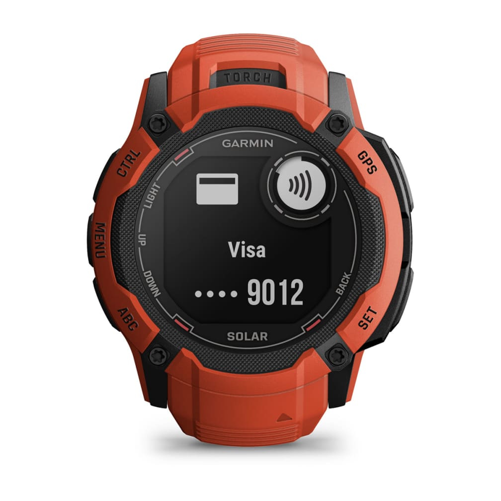 Smartwatch Instinct 2X Solar 2.79cm (1.1") MIP, 50mm, Digital, 176x176px, Touchscreen Graphite GPS (satellite), Rosu"010-02805-01" - imagine 9
