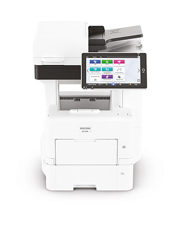 Multifunctional laser mono Ricoh IM550F, A4, Functii: Impr.|Scan.|Cop.|Fax, Viteza de Printare Monocrom: 55ppm, Conectiv:USB|Ret, Duplex:Da, ADF:SPDF(Timbru Verde 40lei) "418459"
