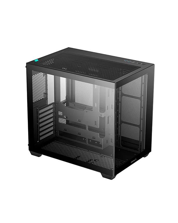 CARCASA DeepCool "CG530", middle tower, gaming, fara sursa, suporta 14xfan, , PSU shroud, USB 2.0 x 1, USB 3.2 gen1 x 2, audio+mic, 7 sloturi expansiune, negru, "R-CG530-BKNDA0-G-1" (timbru verde 0.32lei)
