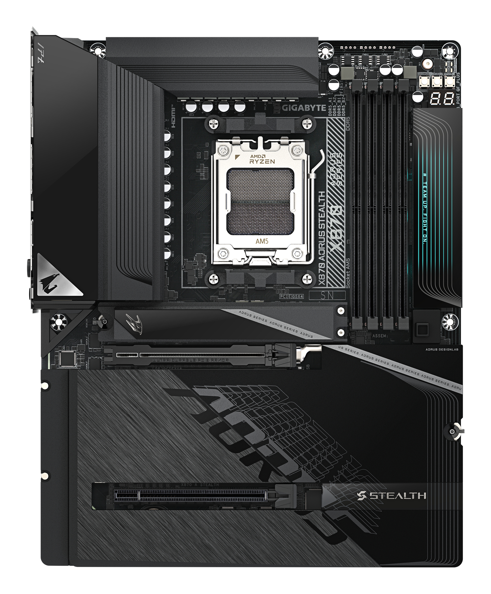 MB GIGABYTE X870 AORUS STEALTH"X870 A STEALTH" - imagine 2