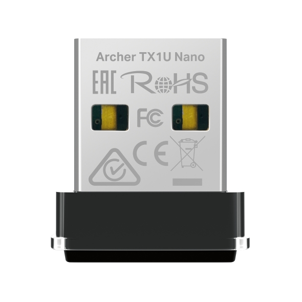 PLACA RETEA TP-LINK AX300, extern wireless 2.4 GHz, USB 2.0, port, 300 Mbps, antena interna x 1, Wi-Fi 6 "Archer TX1U Nano" (include timbru verde 0.18 lei)
