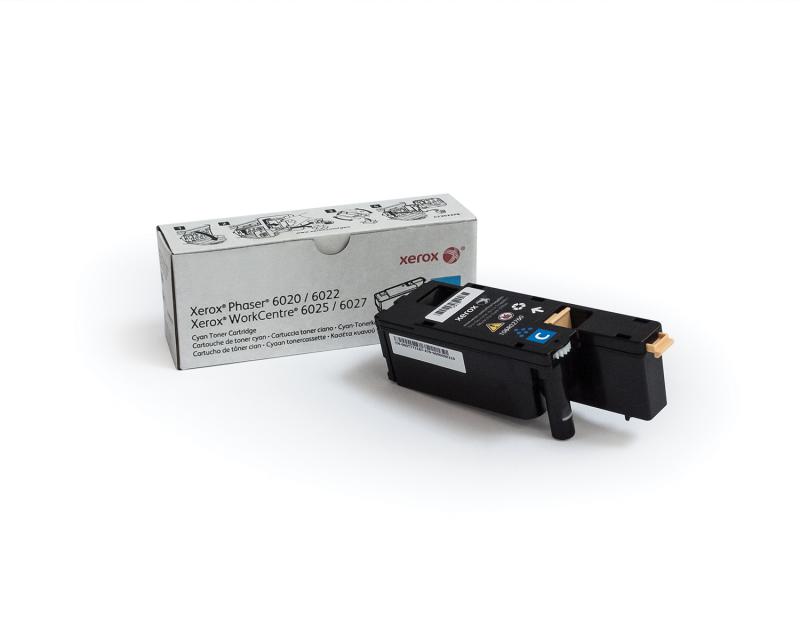 Toner Original Xerox Cyan, 106R02760, pentru Ph 6020|Ph 6022|WC 6025|WC 6027, 1K, (timbru verde 1.2 lei) , "106R02760"