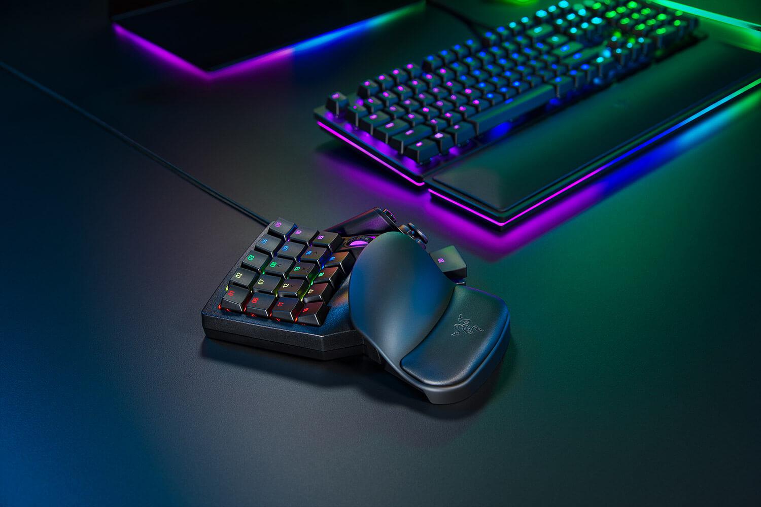TASTATURA numerica Razer, "Tartarus Pro Analog Optical", USB, 19 taste, mecanica, switch optic analog, iluminata, negru, "RZ07-03110100-R3M1" (timbru verde 0.8 lei)