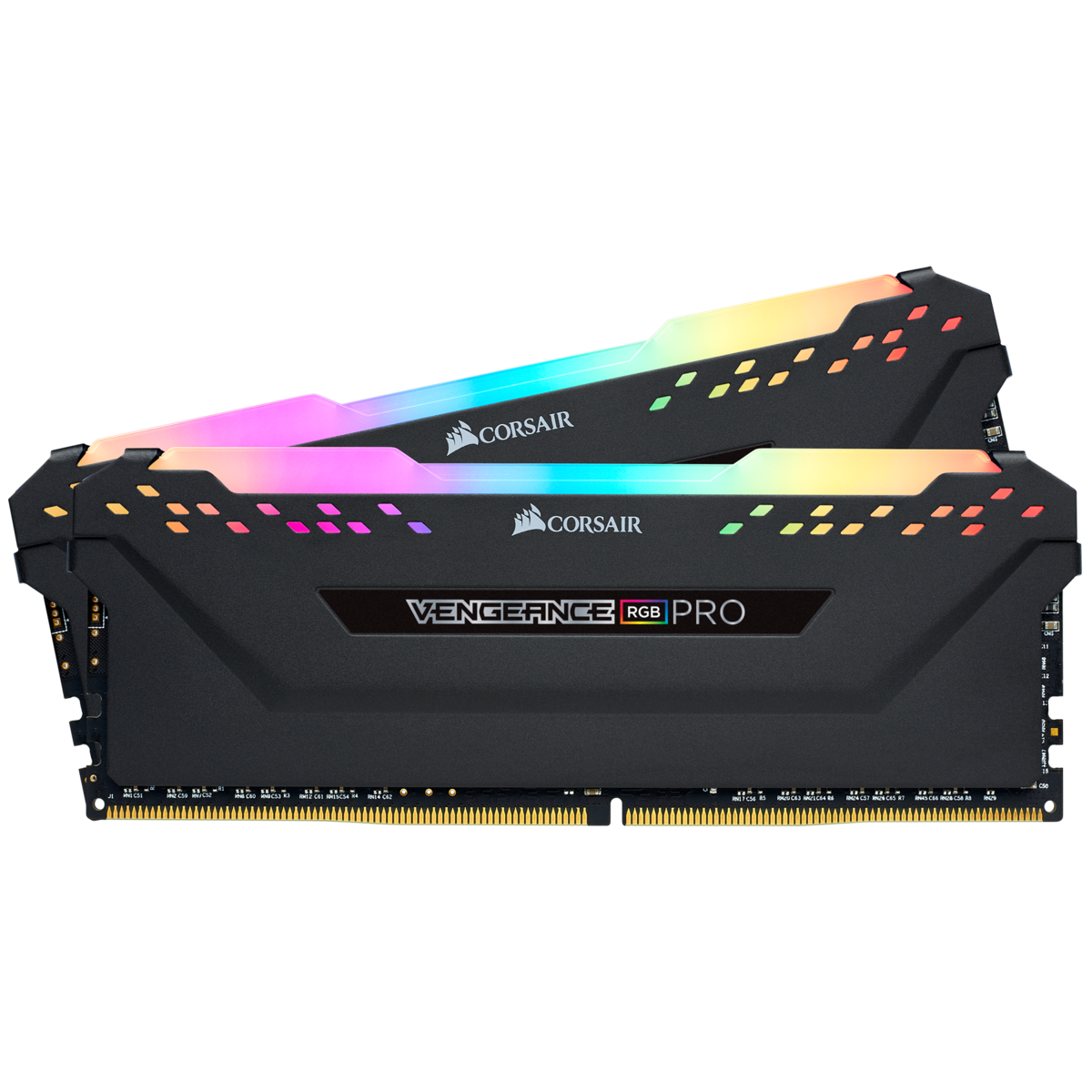 Memorie DDR Corsair DDR4 16 GB, frecventa 3600 MHz, 8 GB x 2 module, radiator, iluminare RGB, "CMW16GX4M2Z3600C18"