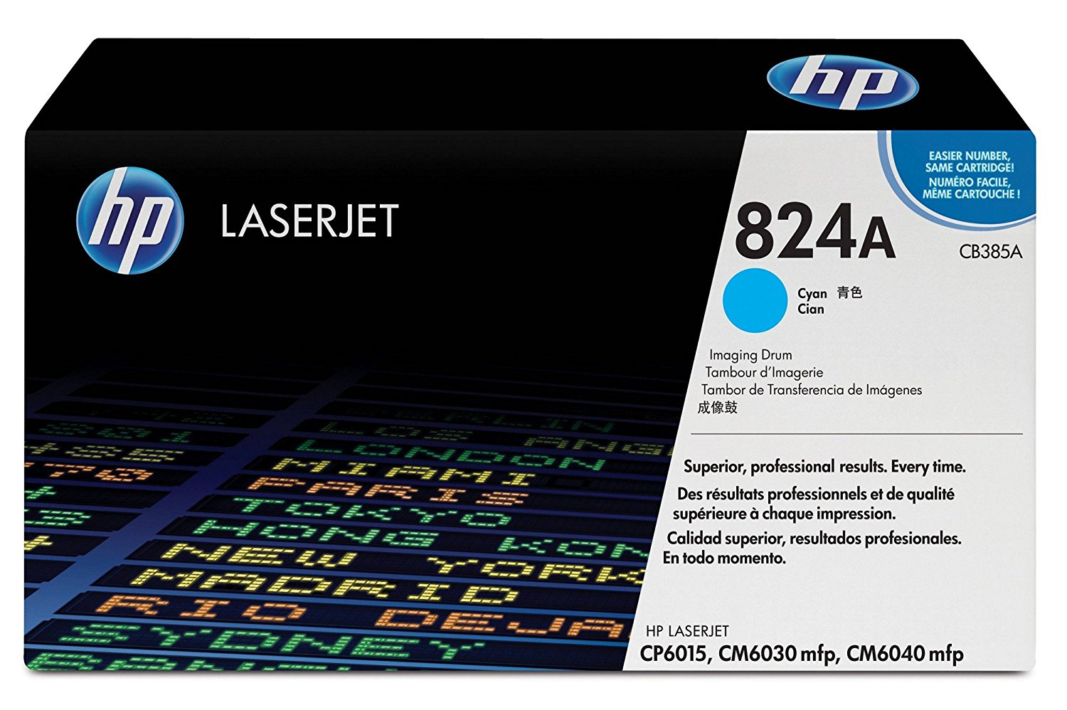Drum Unit Original HP Cyan, nr.824A, pentru Color LaserJet CM6030|CM6040|CP6015, 35K, (timbru verde 0.8 lei), "CB385A"