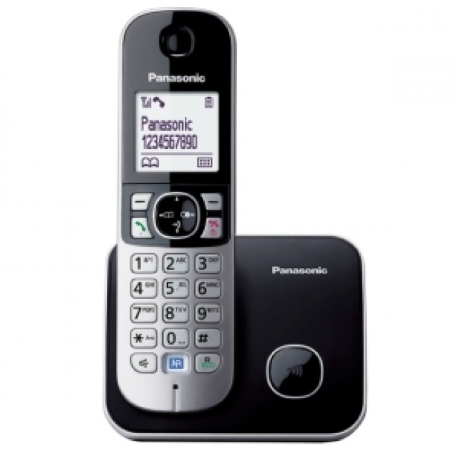 Telefon DECT negru, KX-TG6811FXB, Panasonic "KX-TG6811FXB" (timbru verde 0.8 lei)