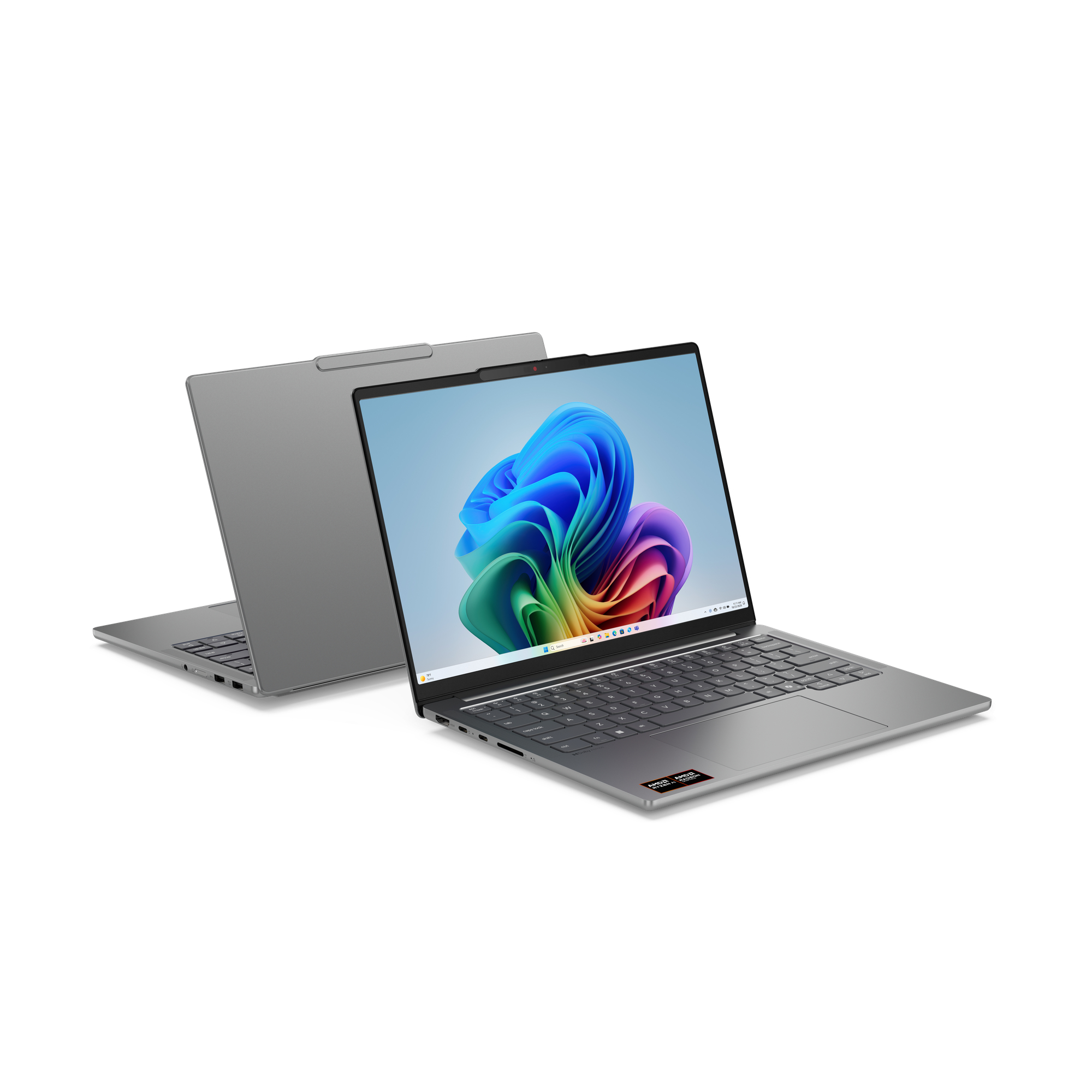14 IdeaPad Pro 5 14AGP11, 2.8K OLED 120Hz VRR, Procesor AMD RyzenTM AI 7 450 (16M Cache, up to 5.1 GHz), 24GB LPDDR5X, 1TB SSD, AMD Radeon 860M, No OS, Luna Grey "83SG0013RM" - imagine 4