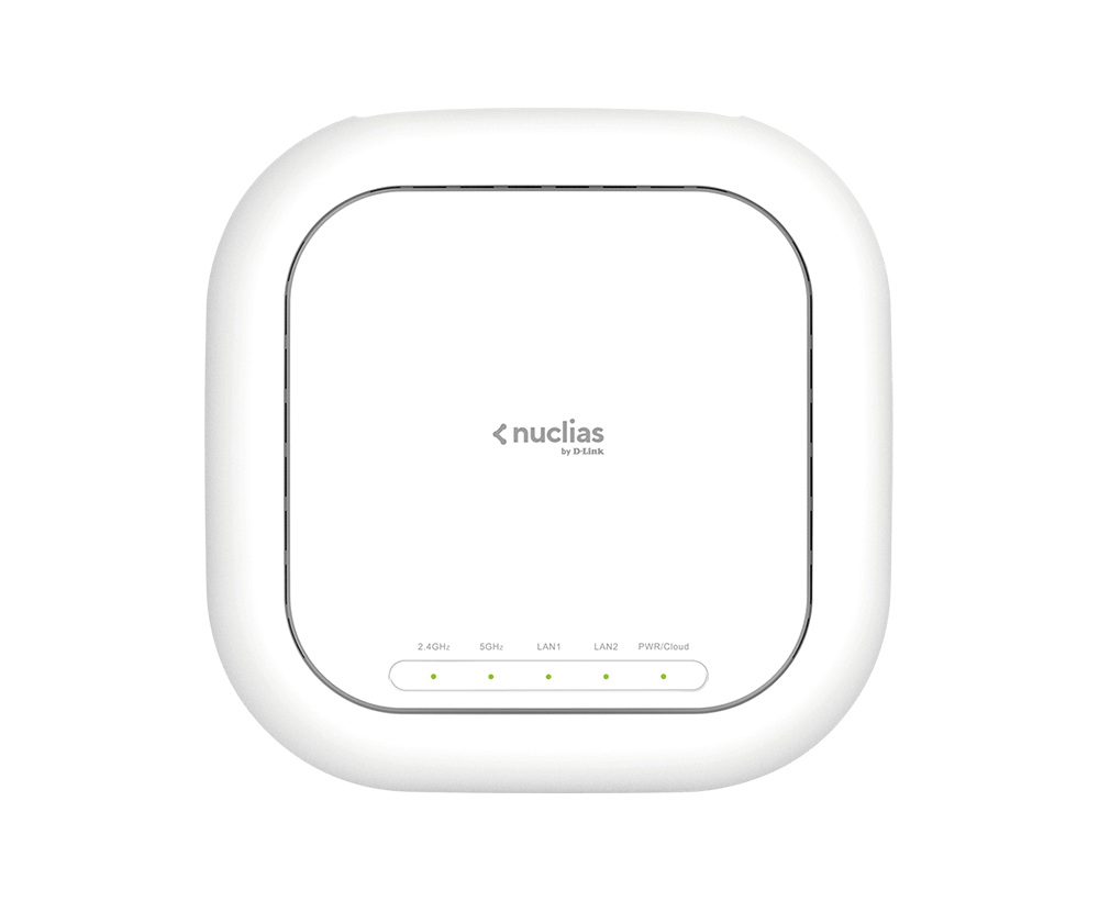 ACCESS POINT D-LINK wireless 1900Mbps dual band, Nuclias Cloud-Managed AC1900 Wave 2, 2 x 10/100/1000 Mbps RJ45, IEEE802.3at PoE, "DBA-2520P" (timbru verde 0.8 lei)
