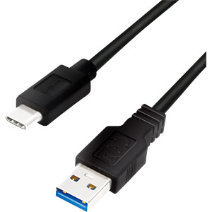 CABLU alimentare si date LOGILINK, pt. smartphone, USB 3.2, USB Type-C (T) la USB-A (T), suporta pana la 5V/3A 15W, dublu ecranat,1m, negru, "CU0168" (timbru verde 0.08 lei)