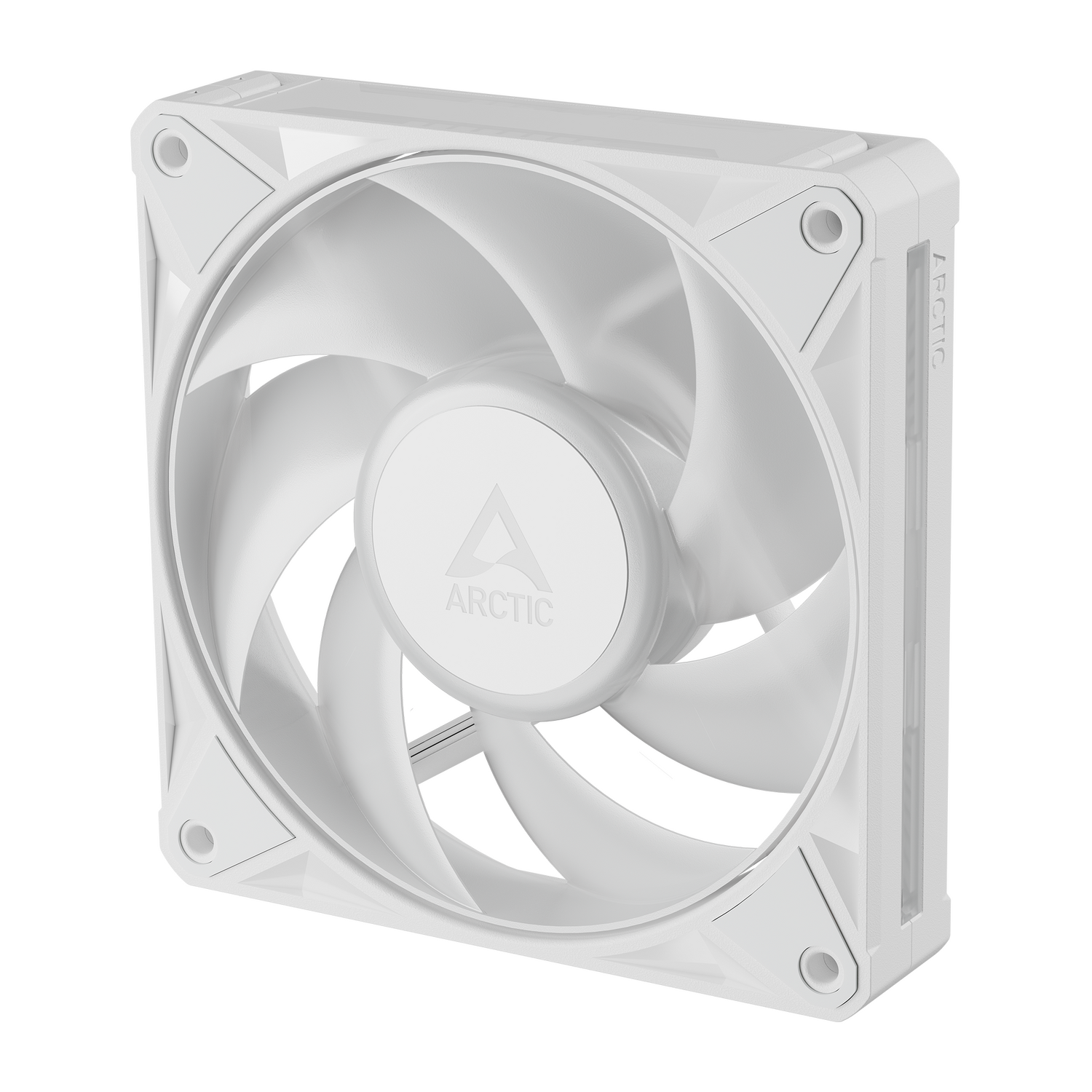 Set 3 ventilatoare Arctic "BioniX P12 A-RGB Wh", 120mm, 450 - 3000 RPM, FDB, 76 cfm, 4-Pin PWM | 3-pin ARGB, alb, "ACFAN00338A" - imagine 5
