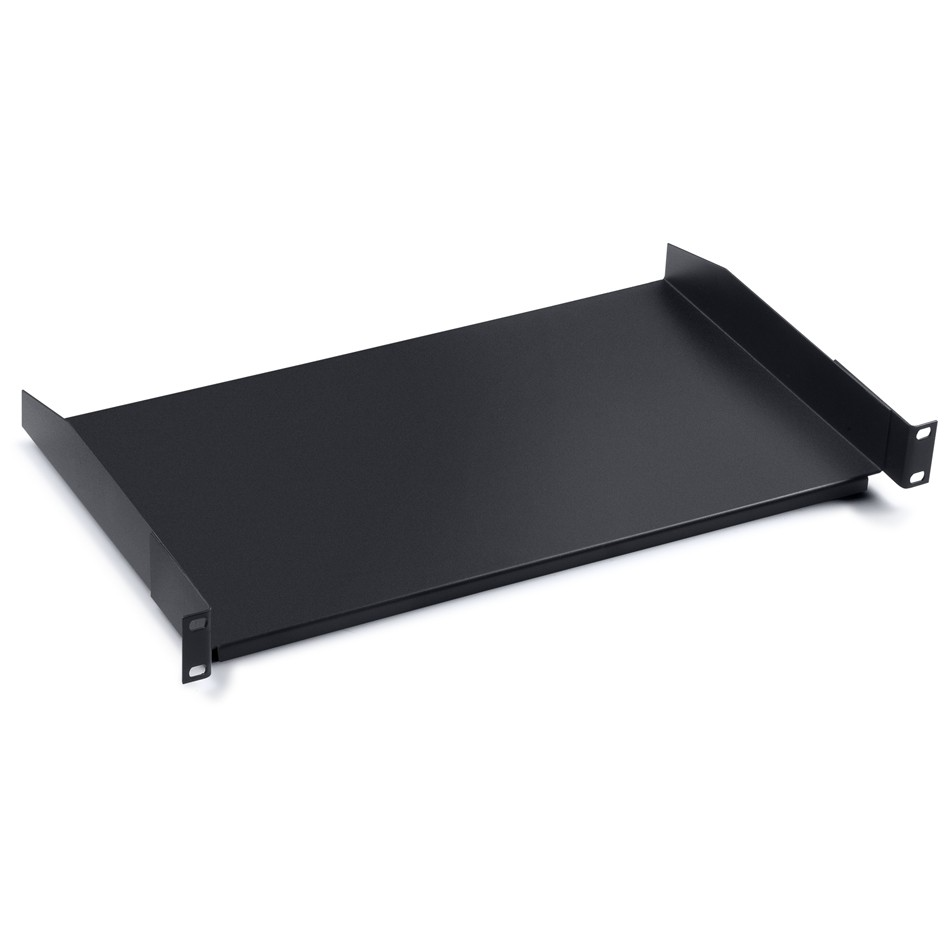 RAFT FIX SPACER 1U pentru rack 19", adancime 320mm, sarcina maxima 20Kg, vopsea antistatic, otel 1mm, black, "SPSF-1U320-BK"