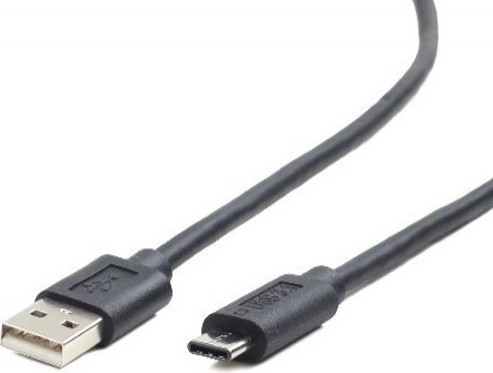 CABLU alimentare si date GEMBIRD, pt. smartphone, USB 2.0 (T) la USB 2.0 Type-C (T), 1.8m, negru, "CCP-USB2-AMCM-6" (timbru verde 0.08 lei)