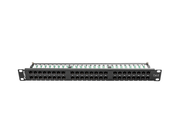 Patch panel 48 porturi 1U Cat.6 UTP ng "PPU6-1048-B" (timbru verde 0.08 lei)