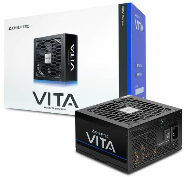 SURSA Chieftec "VITA", 750W, certificare 80 Plus Bronze, non-modular, fan 120mm, negru, "BPX-750-S" (timbru verde 2 lei)