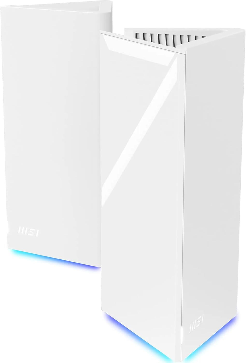 MSI Roamii BE Pro Mesh System, WiFi 7, MRBE110, acoperire aprox. 557 m², functii de securitate si control parental, serviciu VPN, 2.5G Ethernet port x4, Alb MRBE110-2PK "302-8ZD41EE-TI9" (timbru verde 0.8 lei)