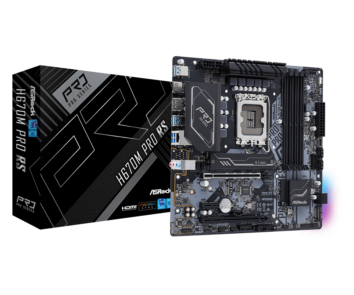 Placa de baza H670M PRO RS H670 - Socket 1700 "90-MXBHK0-A0UAYZ"