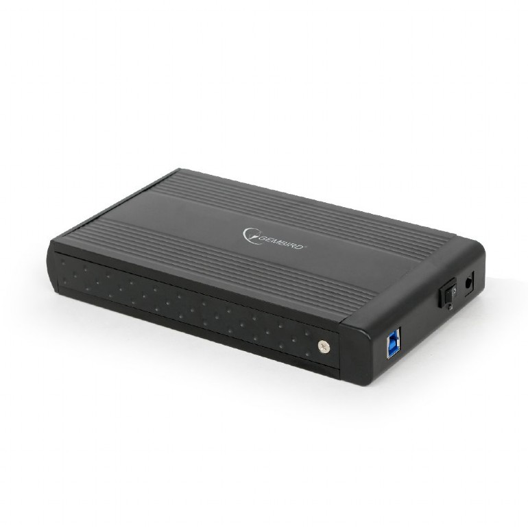 RACK extern GEMBIRD, extern pt. HDD, 3.5 inch, S-ATA, interfata PC USB 3.0, aluminiu, negru, "EE3-U3S-3" (timbru verde 0.8 lei)