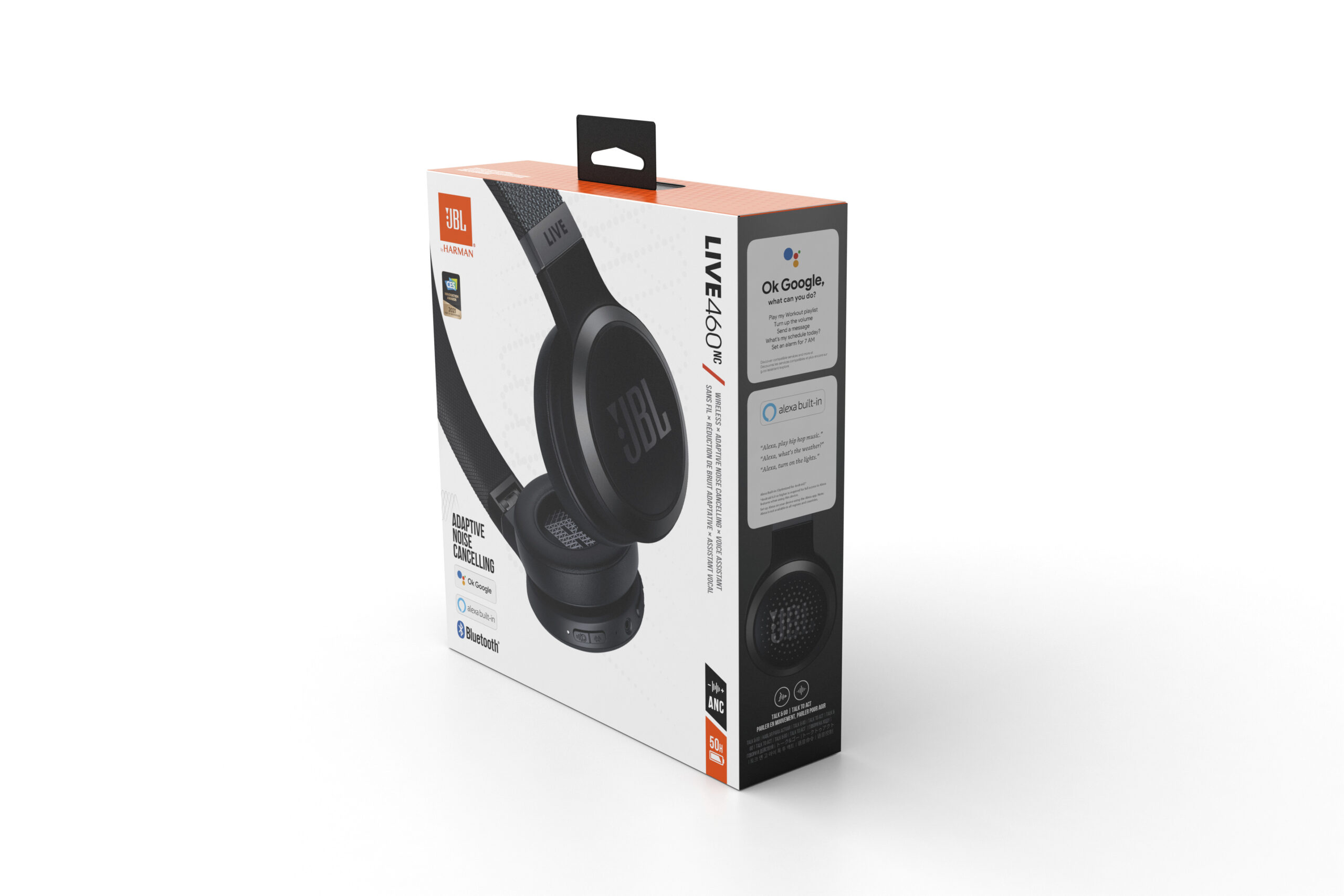 LIVE 460NC Headset Wired & Wireless Head-band Calls/Music USB Type-C Bluetooth Black"LIVE460NCBLK" - imagine 9