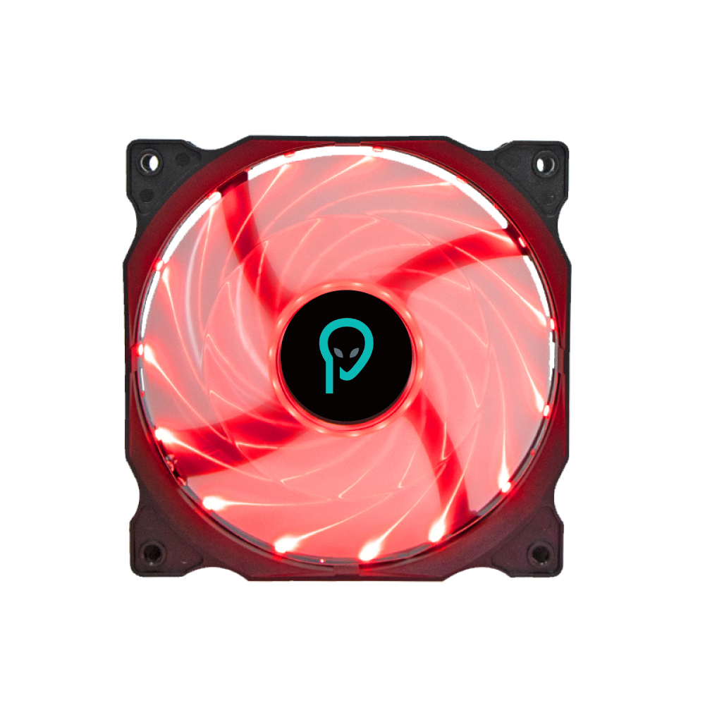 VENTILATOR SPACER PC 120x120x25 mm, RED light, Hydraulic Bearing, 74CFM, conector 4-pin "SPFC-120-4P-RD" (timbru verde 0.18 lei)