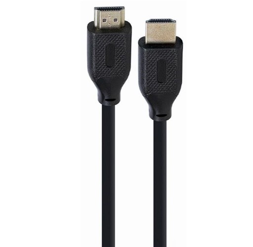 CABLU video GEMBIRD, HDMI (T) la HDMI (T), 1m, HDMI 2.1, conectori auriti, rezolutie maxima 8K (7680 x 4320) la 60 Hz, cupru, 8mm diam, negru, "CC-HDMI8K-1M" (timbru verde 0.18 lei)