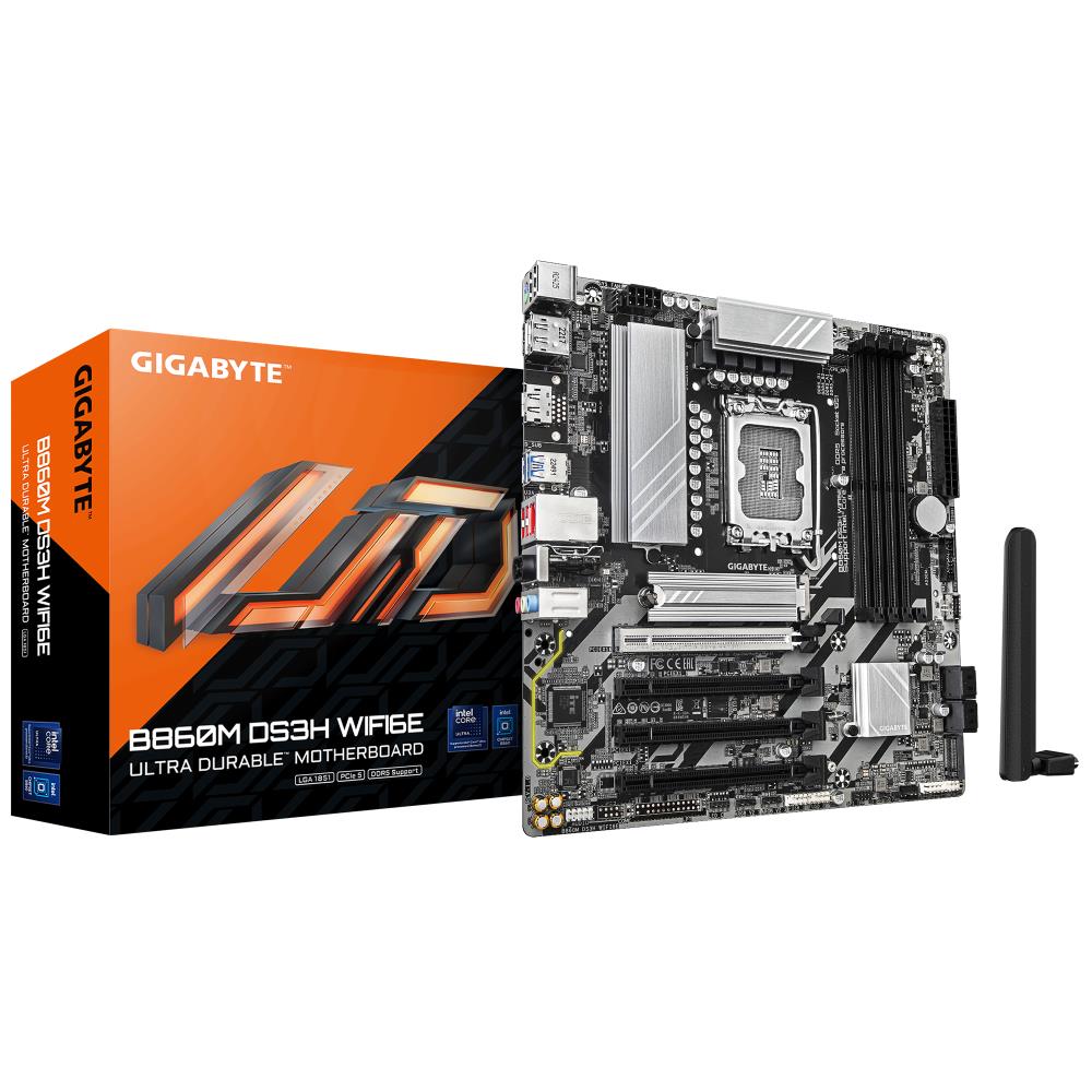 MB B860 S1851 MATX/B860M DS3H WIFI6E 1.0 GIGABYTE "B860M DS3H WIFI6E 1.0"