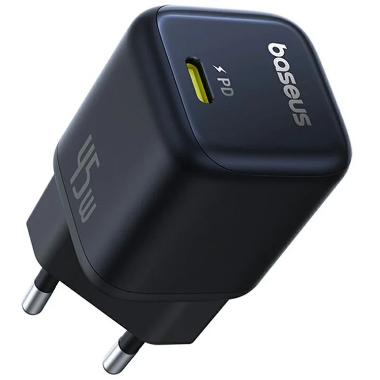 INCARCATOR retea Baseus PicoGo GaN, Quick Charge 45W, 1 x USB Type-C 5V/3.0A, negru "P10176800123-00" (timbru verde 0.18 lei) - 6932172678364