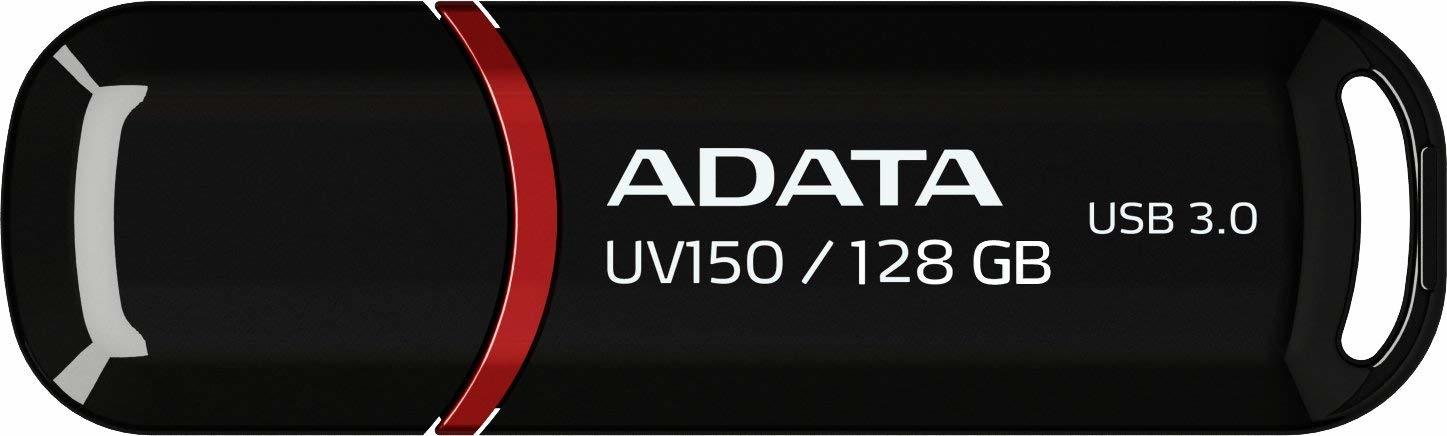 MEMORIE USB 3.2 ADATA 128 GB, cu capac, carcasa plastic, negru, "AUV150-128G-RBK" (timbru verde 0.03 lei)