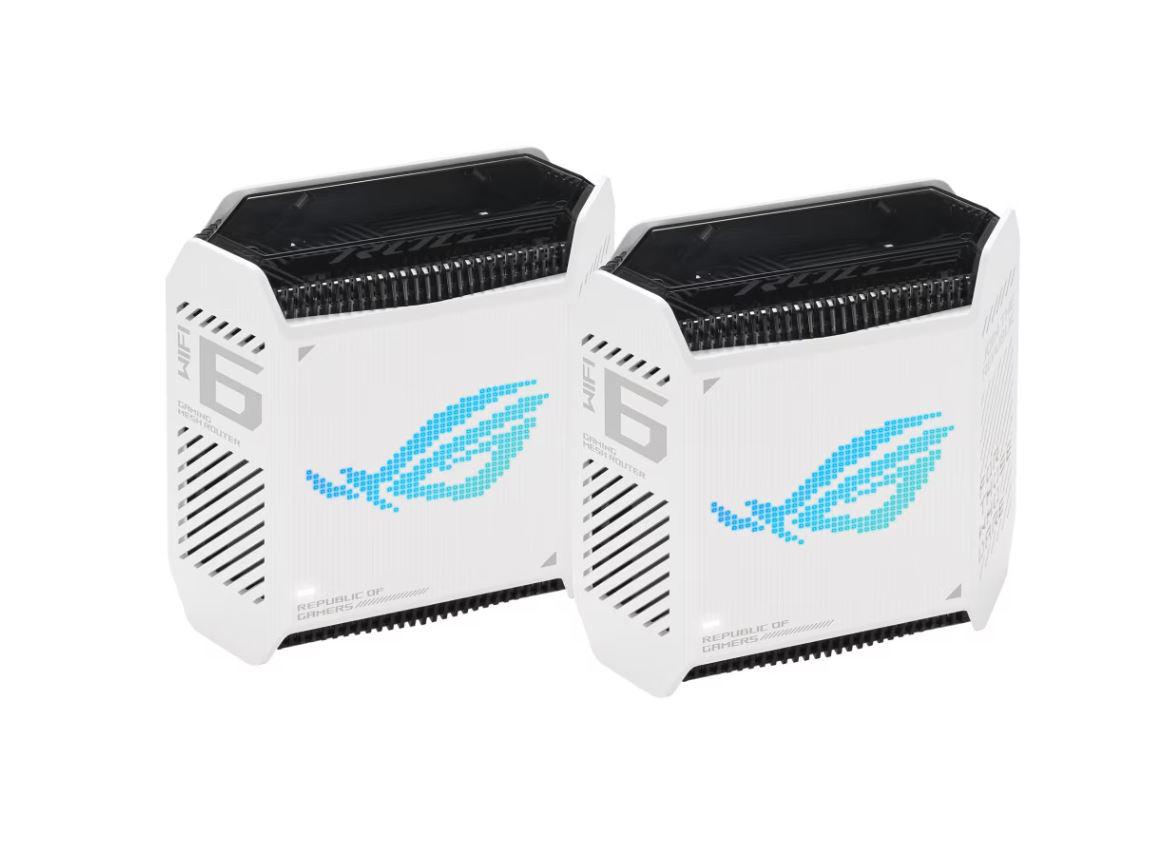 ASUS GAME READY MESH TRI-BAND WIFI6 W2PK "GT6(W-2-PK)" (timbru verde 0.8 lei)