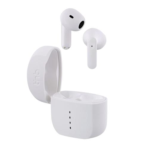TNB ZIP 2 - semi in-ear TWS earphones - White "EBZIPP2WH" (timbru verde 0.18 lei)
