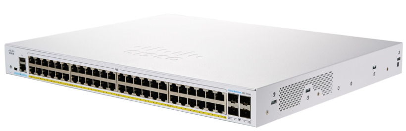 SWITCH. PoE CISCO, "CBS250 Smart"port Gigabit x 48, SFP SFP x 4, managed, rackabil, carcasa metalica, "CBS250-48P-4G-EU" (timbru verde 2 lei)
