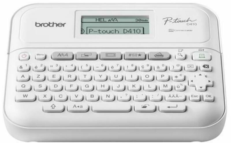 Imprimanta Transfer Termic BROTHER 180dpi PT-D410, Viteza de tiparire: 20mm/s, Latime maxima de imprimare: 18 mm|Conectivitate: USB , Imprimare Cod de bare: NU (timbru verde 3.5 RON) "PTD410YJ1"