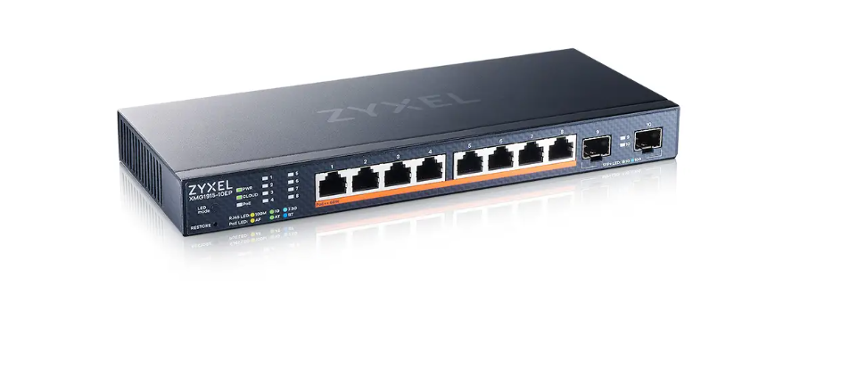 ZYXEL XMG1915-10EP 8PORT GBE 2 SPF+ Hybr "XMG1915-10EP-EU0101F" (timbru verde 2 lei)