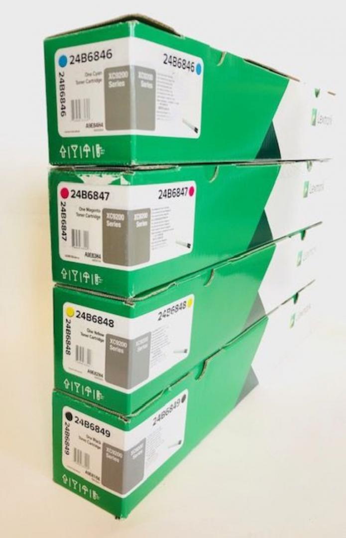 Toner Original Lexmark Cyan, 24B6846, pentru XC9225|XC9235|XC9245|XC9255|XC9265, 30K, (timbru verde 1.2 lei)"24B6846"