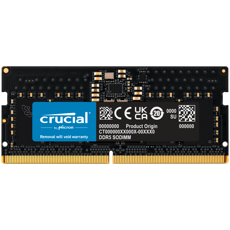 Crucial 8GB DDR5-5600 SODIMM CL46 (16Gbit) "CT8G56C46S5"