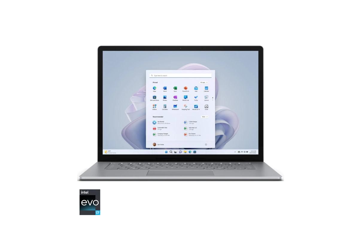MS Surface Laptop Pro Intel Core i7-1255U 15inch 8GB 256GB W11H SC Eng Intl Netherlands/Poland Hdwr Platinum "RBY-00009" ((timbru verde 3.5 lei)