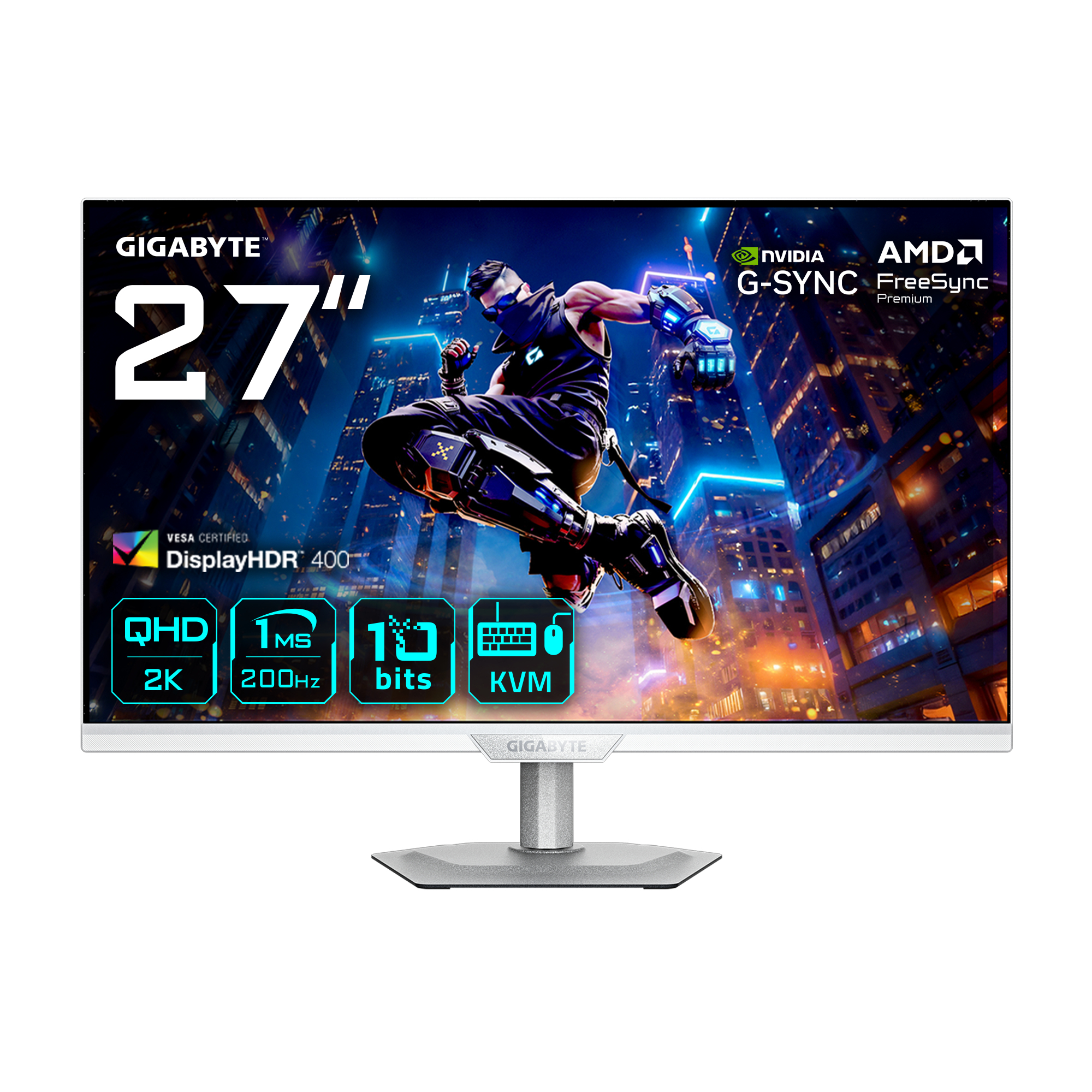 GIGABYTE M27Q2 QD ICE computer monitor "M27Q2 ICE EK" (timbru verde 7 lei)