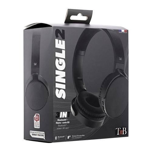 TNB SINGLE 2 Bluetooth headphones black "CBSGL2BK" (timbru verde 0.18 lei)