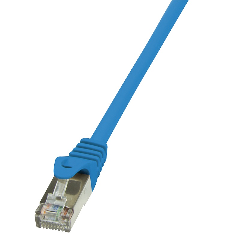 PATCH CORD FTP LOGILINK Cat5e, cupru-aluminiu, 5 m, albastru, AWG26, ecranat "CP1076S" (timbru verde 0.18 lei)