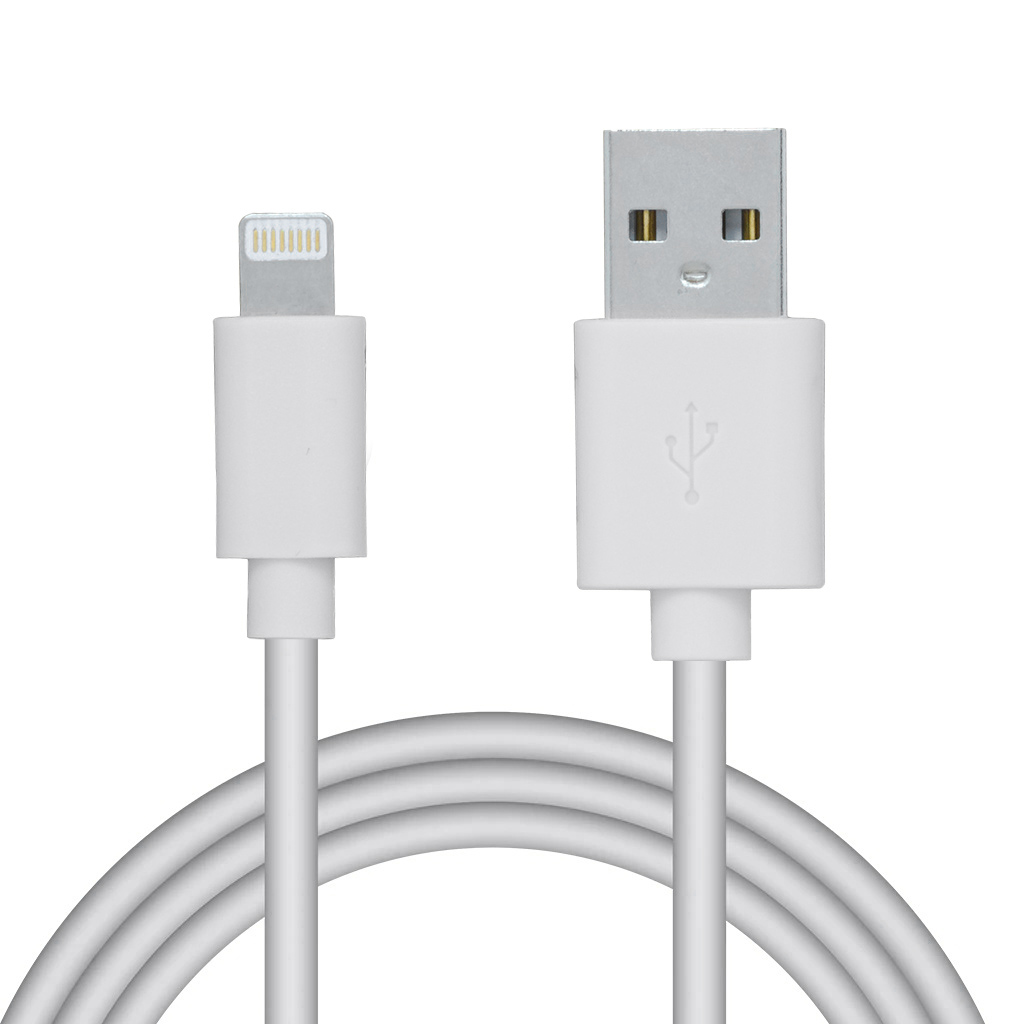 CABLU alimentare si date SPACER, pt. smartphone, USB 2.0 (T) la Lightning (T), pentru Iphone,PVC,Retail pack, 0.5m, White, "SPDC-LIGHT-PVC-W-0.5" (timbru verde 0.08 lei)